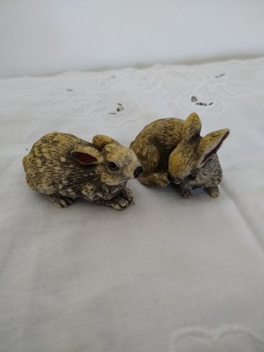 Pair cute rabbit resin - pair,