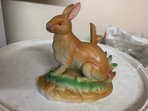 Vintage rabbit statue - vintage,