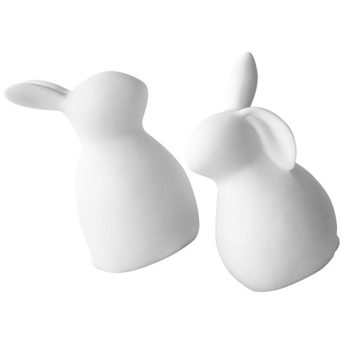 2pcs ceramic rabbit - 2pcs,