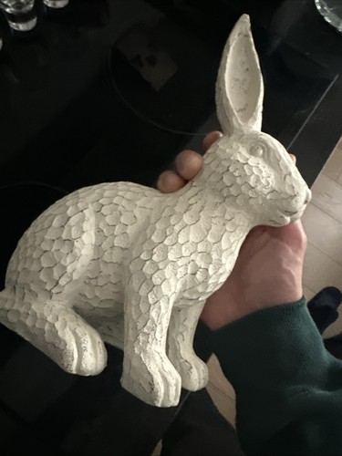 Decorative white rabbit - decorative,