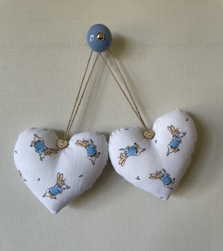 Pair hanging hearts in - hanging,