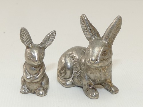 Pair small silver - pair, of