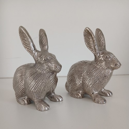 Pair vintage cast aluminium - vintage,