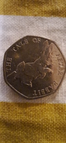 Pair peter rabbit coins - of,