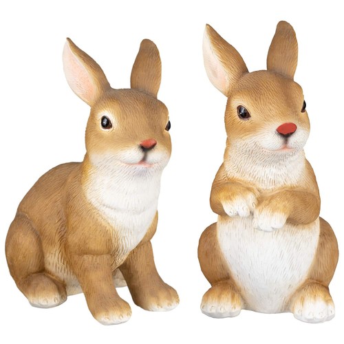 2pk garden rabbit ornaments - 2pk,