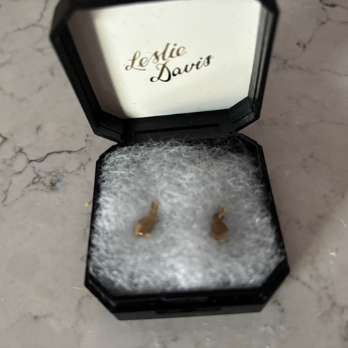 Leslie davis pair tiny gold - leslie,