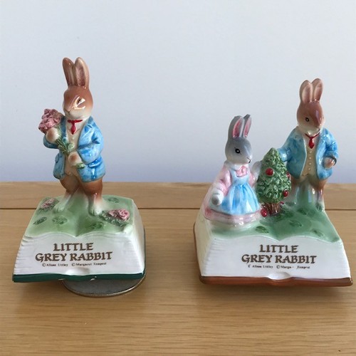 Pair little grey rabbit - pair,