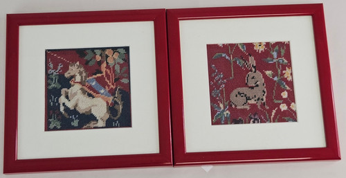 Unicorn rabbit needlepoint - unicorn,