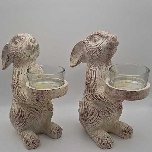 Pair easter spring bunny - of,