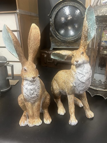 Pair decorative hare - pair,