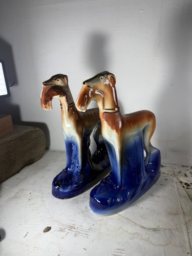 Staffordshire pair greyhounds - pair,
