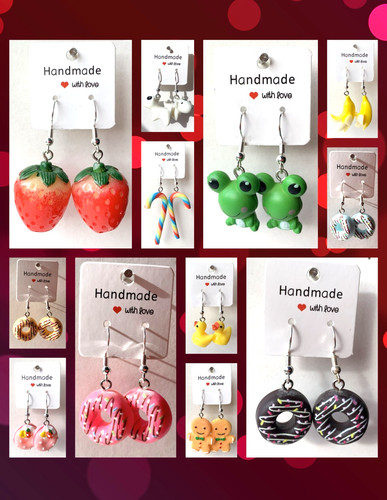 Novelty earrings various - novelty,
